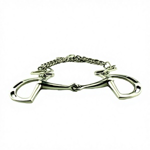 Bridons d'équitation en acier inoxydable de haute qualité, personnalisables, avec embout de mors de type snaffle, logo OEM sur mesure, équipement robuste - Product Image 2