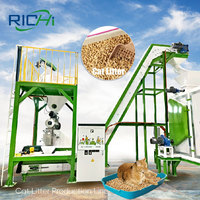 RICHI Ligne de production de litière pour chat Tofu 1-2 t/h certifiée CE