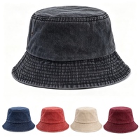 Casquette de pêcheur sportive unie personnalisée avec impression de logo, en coton lavé, protection solaire, toutes saisons, unisexe, chapeau de pêcheur pour l'extérieur