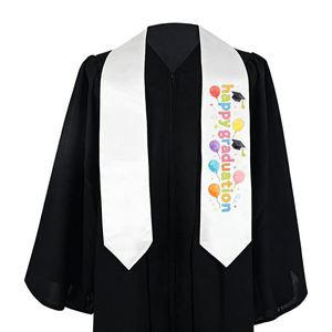 Estola Sublimable en Blanco al por Mayor, Banda de Honor Personalizada para Graduación de Secundaria y Universidad - Product Image 2