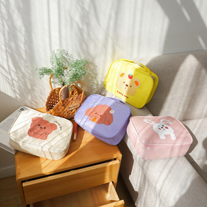 Bolsa de Cosméticos Multifuncional Amarillo Limón, Gran Capacidad, Impermeable, Estuche de Viaje para Guardar Maquillaje - Product Image 2