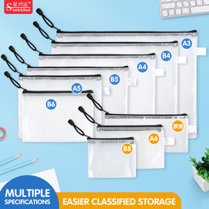Túi Đựng Hồ Sơ Lưới PVC Trong Suốt Nhiều Thông Số Kỹ Thuật Túi Nhựa Có Khóa Kéo Chống Nước Đồ Dùng Văn Phòng Túi Đựng Tài Liệu - Product Image 3