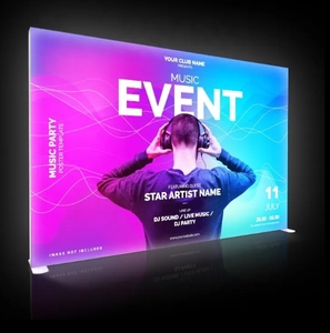 Tùy chỉnh xách tay đứng dẫn hộp đèn bền và hấp dẫn với vải chiếu sáng cho quảng cáo hiệu quả - Product Image 1