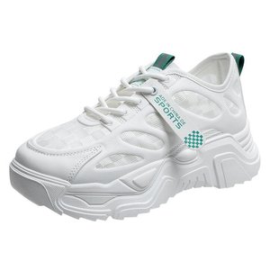 Nouvelle Arrivée Chaussures de Sport <span class=keywords><strong>Femme</strong></span> Tendance Plateforme Rehaussante Baskets de Course Extérieures Respirantes à Tige en Maille - Product Image 1