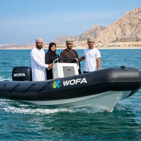 Bateau pneumatique RIB en alliage d'aluminium et PVC pour 4 personnes, pêche, transport aquatique, tourisme, réservoir de carburant spécial
