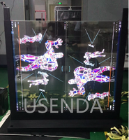 Écran tactile OLED transparent vertical 2x2 de 55 pouces pour affichage numérique, mur vidéo pour magasin de détail et ascenseur
