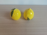 Salière et poivrière en forme de citron en céramique Objets décoratifs pour cuisine ou table
