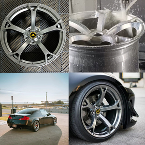 Jantes forgées sur mesure Jiangzao 1 pièce pour 350z 370z, finition <span class=keywords><strong>chrome</strong></span> argenté V1, compatibles G37 Q50 - Product Image 6