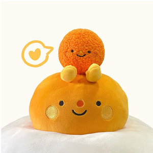 Peluche personnalisée de qualité collectionnable, coussin rond Kawaii en forme de <span class=keywords><strong>dessin</strong></span> <span class=keywords><strong>animé</strong></span>, faible MOQ, jouet en peluche de Noël personnalisé - Product Image 5