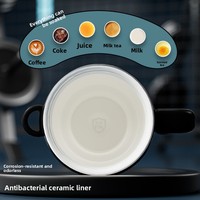 Nouvelle tasse isotherme portable en acier inoxydable grande capacité avec paille, modèle Big Mac, pour voiture