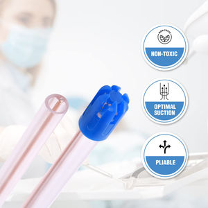 Éjecteur <span class=keywords><strong>de</strong></span> salive jetable flexible portable en gros, <span class=keywords><strong>fil</strong></span> <span class=keywords><strong>de</strong></span> <span class=keywords><strong>fer</strong></span> plaqué cuivre en PVC, certifié ISO, consommable <span class=keywords><strong>dentaire</strong></span> pour les cliniques - Product Image 5