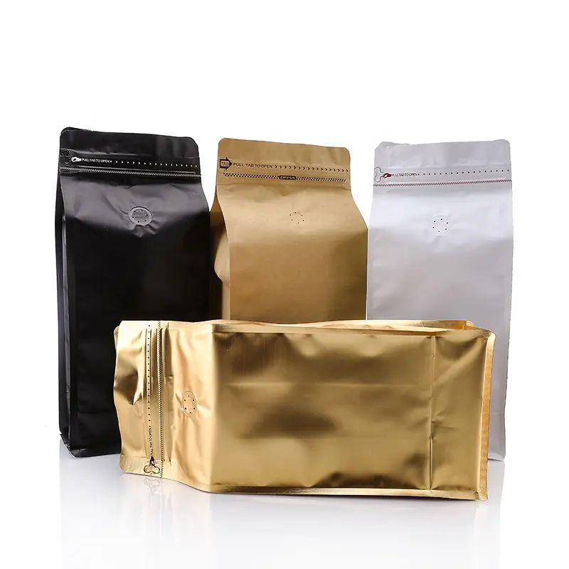 Gratis Monster Size 32Oz 1Kg 2lb Costa Rica Vierkante Bodem Koffie Pakket Zak Met Klep En Rits