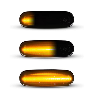 2 uds para <span class=keywords><strong>Fiat</strong></span> Panda 169 Grande Punto <span class=keywords><strong>Evo</strong></span> Doblo <span class=keywords><strong>Fiorino</strong></span> Linea Idea Citroen LED indicador de posición lateral lámpara repetidora - Product Image 1