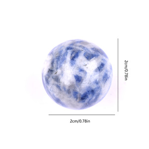 Bola de cristal natural de 20mm, amatista curativa, citrino de cuarzo rosa para rejillas y decoración de Feng Shui - Product Image 3