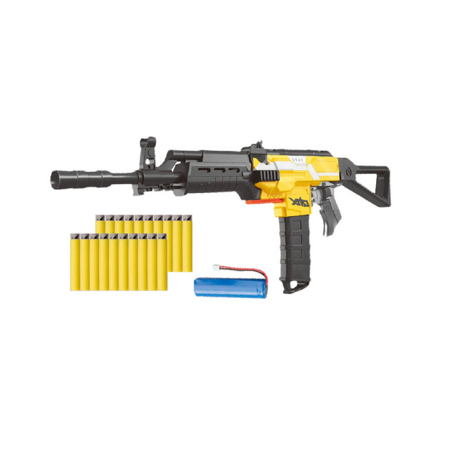 AK47 Electric Toy Rechargeable Plastic Foam Dart Blaster Set with Sound and Soft Bullets for Boys Kids