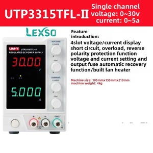 Regulador de Voltaje Ajustable de Alta Gama Uni-t Utp1306s 30v 6a, Fuente de Alimentación Conmutada para Mantenimiento y Envejecimiento Lexso - Product Image 5