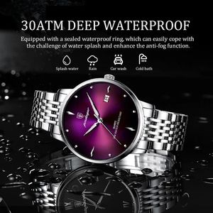นาฬิกา POEDAGAR 868 OEM สแตนเลสสตีล แฟชั่นใหม่ นาฬิกาข้อมือผู้ชาย แบรนด์ดัง หรูหรา กันน้ำ นาฬิกาควอตซ์สำหรับผู้ชาย - Product Image 4