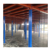 Mezzanine en acier robuste détachable pour entrepôt, aménagement personnalisable, capacité de charge de 500 kg, revêtement électrostatique en poudre