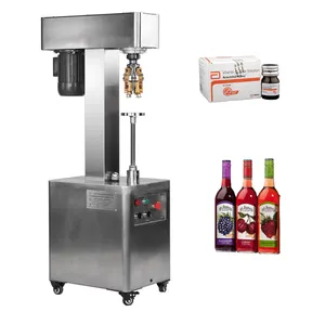 Garrafa de vidro de plástico para vinho, copo de colágeno para bebidas, vinho, cerveja, semi automático