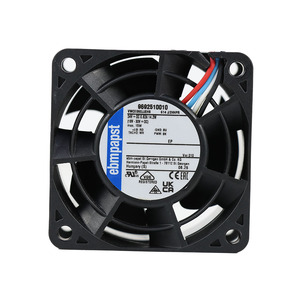 Ventilador Axial de Refrigeración para Gabinete ebmpapst 4414N 119x119x38mm 24V DC 12cm 205m3/h 3650rpm 5.4W con Rodamiento de Bolas Cuadrado - Product Image 1