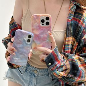 Funda Protectora para Teléfono IVANHOE Compatible con iPhone 16 15 14 13 ProMax, Diseño 3D de Ondas de Agua, Pintura al Óleo, Efecto de Manchas - Product Image 3