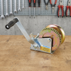 FERVI 0070 ARGANO Manual Winch 500kg Traction 133mm Drum Diameter - Product Image 2