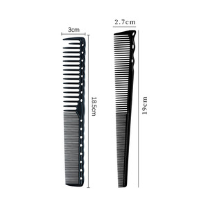 Ensemble de 2 peignes à cheveux professionnels pour hommes, double face, double usage, pour la coupe et le coiffage, pour salon de coiffure - Product Image 6