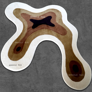 Alfombras de diseño moderno 3D para el jardín, alfombras irregulares de plantas verdes hechas a mano, estético, esponjoso, con hojas - Product Image 3