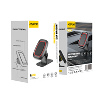 Support de voiture ASPOR A530 avec support de téléphone à une main avec rotation à 360 degrés et support en plastique + silicone