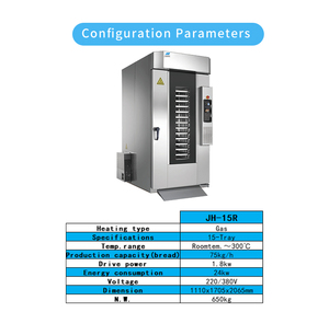 <span class=keywords><strong>Four</strong></span> rotatif à air chaud 15 plateaux, chauffage électrique, <span class=keywords><strong>four</strong></span> à <span class=keywords><strong>gaz</strong></span>, chauffage par convection, <span class=keywords><strong>four</strong></span> rotatif pour pâtisserie et pain - Product Image 6