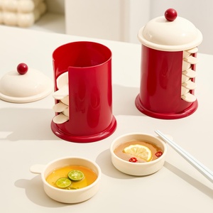 Home Decor Soy Sauce Dish Plastic Cartoon Small <b>Plate</b> for Snack Jam Storage <b>Rack</b> Set Dipping Bowl <b>Plate</b> BBQ Vinegar Dish - Product Image 4