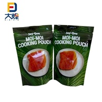 Confiture de sauce saumon à la patate douce séchée personnalisée liquide aluminium imprimé pasteurisation pochette résistante à la chaleur debout cornue