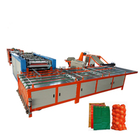 Machine automatique de découpe et de couture pour la production de sacs en filet et de sacs Leno, et machine de fabrication
