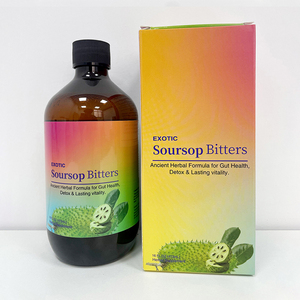OEM ODM Marque Privée Mélange de Bitters Botaniques Personnalisés à base de Curcuma, Corossol, Shilajit et Nigelle pour la Santé Intestinale 16oz Vente en Gros - Product Image 2