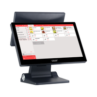 Terminal Punto de Venta Directo de Fábrica, Pantalla Táctil Capacitiva Dual de 15.6 Pulgadas, Caja Registradora con Pantalla para el Cliente, Sistema POS Todo en Uno