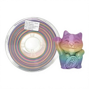 Filamento PLA con Degradado Arcoíris de 1.75mm y 1KG, Filamento para Impresora 3D que Cambia de Color, Moldeo Creativo, Personalización Educativa, 240C - Product Image 4