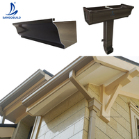 Chaîne de pluie de luxe en aluminium et cuivre de haute qualité Sangobuild, décoration de jardin extérieure avec système de drainage de toit, usage domestique