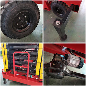 4 मीटर-18 मीटर भारी ड्यूटी कैंची लिफ्ट 300 किलोग्राम-1000 किलोग्राम गोदाम निर्माण रखरखाव के लिए मैनुअल तौबल उठाने वाला मंच - Product Image 6