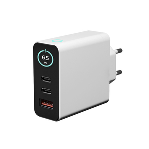 <span class=keywords><strong>Chargeur</strong></span> rapide intelligent à écran TFT AI 65W 100W avec ports 2C1A Type-C et USB-A QC 3.0, ignifuge pour ordinateur portable et montre connectée - Product Image 2