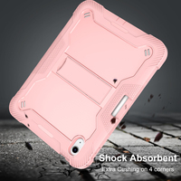 Étui de tablette en silicone PC résistant aux chocs, pour étudiants, affaires, voyages, avec béquille et support pour stylet pour iPad Air 4 Air 5 Pro 11