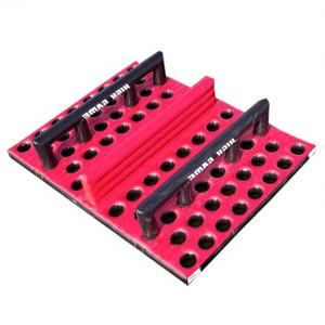 Plateforme d'obstacles gonflable en PVC rouge et noir pour jeux sportifs, parcours d'obstacles commercial pour enfants et adultes, défi de team building en extérieur - Product Image 1