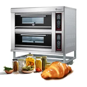 Manufacturer Supplier Bakery Oven Prices Double Deck Gas Bread Oven Single Deck Bakery Electric Oven For Baking Bread