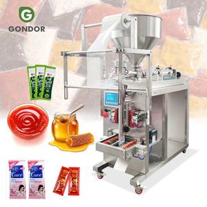 Máquina de llenado y sellado vertical de líquidos para sobres de miel de abeja y salsa de tomate, con capacidad de 0.01g para salsa de chile. - Product Image 1