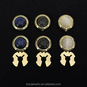 2024 nuovo boyi arrivo camicia jrwerry gemelli bottone per gli uomini in rame copri bottoni accessori di abbigliamento - Product Image 3