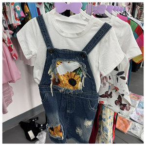 Lote Mixto de Conjuntos de Verano para Niños, Top y Pantalones Cortos con Volantes, Estampado de Dibujos Animados, Surtido Aleatorio, 0-6 Meses, Ropa de Bebé - Product Image 2