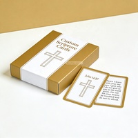Cartes bibliques inspirantes portables écologiques, cartes de pleine conscience quotidiennes personnalisées pour les chrétiens
