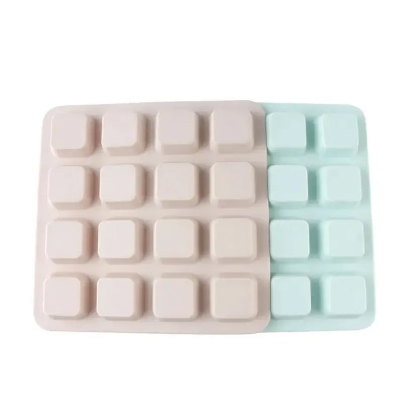 Vendita calda cartone animato 16 Silicone vassoio di ghiaccio stampo facile da pulire e staccare scatola di ghiaccio resistente alle alte Temperature stampo per biscotti caramelle