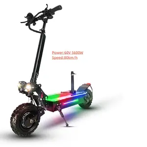 2023 ewasp dokma 60V 5600w scooter électrique 70-80kmh vitesse 11 pouces pneu tout-terrain e-scooter dans eu wearhouse
