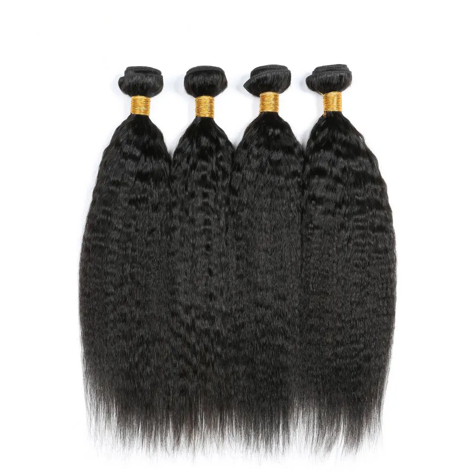 Wholesale Natural Raw cuticle aligned Virgin Hair Weave Vendors Kinky Straight Brazilian Human Hair Weave for black woman