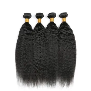 Extensiones de cabello humano brasileño rizado para mujer negra, cabello Natural sin procesar con cutícula, ondulado virgen, venta al por mayor